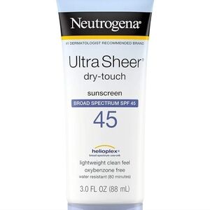 Neutrogena Ultra Sheer Dry Touch Broad Spectrum Sunscreen SPF 45 3oz